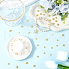SOFPLATE 500Pcs 5 Styles Alloy Daisy Spacer Beads FIND-SP0002-22C-4