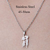 201 Stainless Steel Lovers Pendant Necklace NJEW-OY001-05-3