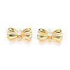 Brass Pave Clear Cubic Zirconia Connector Charms KK-N272-12G-1