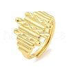 Brass Open Cuff Ring for Women RJEW-M173-11B-G-1