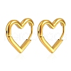 Heart Stainless Steel Hoop Earrings PW-WG7B21D-01-1