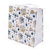 Hanukkah Theme Non-Woven Reusable Folding Gift Bags with Handle ABAG-NH0001-01F-1