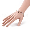 4Pcs 4 Color Glass & Synthetic Hematite Round Beaded Stretch Bracelets Set BJEW-JB08944-3