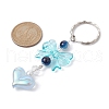 Acrylic Heart with Bowknot Keychains KEYC-JKC00612-05-2