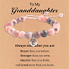 Natural Pink Zebra Jasper Round Beaded Stretch Bead Bracelets WGC8311-05-1
