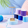   6 Rolls 6 Colors Braided Nylon Thread NWIR-PH0002-07C-4