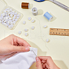 SUPERFINDINGS 80Pcs 1-Hole Silk & Plastic Shank Buttons FIND-FH0008-90B-3