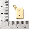 Brass Micro Pave Cubic Zirconia Pendants KK-P308-34G-3