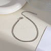 Simple and Stylish Stainless Steel Twisted Chain Anklets for Summer Casual Fashion Accessory VK2423-2-1