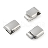 Tarnish Resistant 316 Surgical Stainless Steel Magnetic Clasps with Glue-in Ends STAS-F269-04P-03-2