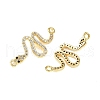 Brass Micro Pave Cubic Zirconia Pendants KK-S526-50G-2