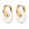 Handmade Natural Howlite Dangle Hoop Earrings EJEW-JE04577-05-1