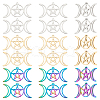 Unicraftale 18Pcs 3 Colors 201 Stainless Steel Pendants STAS-UN0046-63-8