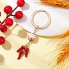 Porcelain & Alloy Enamel Keychain KEYC-JKC01156-07-2
