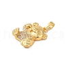 Brass Micro Pave Cubic Zirconia Pendants KK-E111-44B-G-2