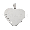 304 Stainless Steel Pendants STAS-F313-04P-1