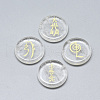 Synthetic Quartz Crystal Cabochons G-T122-36A-1