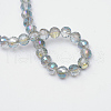 Electroplate Glass Bead Strands EGLA-R041-6mm-08-4