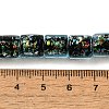 Handmade Dichroic Foil Glass Beads Strands DICH-U001-09E-4