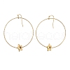 Ion Plating(IP) 304 Stainless Steel Dangle Earrings for Women EJEW-G397-02G-1