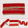 WADORN 10 Yards 2 Styles Red Velvet Ribbon OCOR-WR0001-38A-3