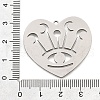 304 Stainless Steel Pendants STAS-S176-06P-3