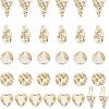 CHGCRAFT 30Pcs 5 Style304 Stainless Steel Pendant STAS-CA0001-69G-1