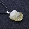 Natural Citrine Raw Rough Nuggets Pendant Necklace FS-WG50F2C-07-1