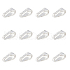 HOBBIESAY 12Pcs 925 Sterling Silver Snap on Bails STER-HY0001-01B-1