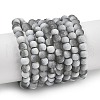 Frosted Crackle Glass Beads Strands X1-GLAA-U001-4mm-M06-1