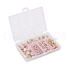 497Pcs 5 Style Rainbow ABS Plastic Imitation Pearl Beads OACR-YW0001-09C-4
