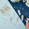 Olycraft 90Pcs 15 Style Alloy Cabochons MRMJ-OC0003-87-3
