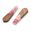 Resin and Walnut Pendants FIND-R051-06G-2