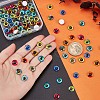   Luminous Eye Printed Glass Cabochons GGLA-PH0001-22A-6
