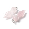 Natural Rose Quartz Pendants G-C187-03E-2