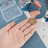 Beebeecraft 20Pcs Brass Clear Cubic Zirconia Charms FIND-BBC0002-15-3
