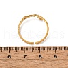 304 Stainless Steel Adjustable Cuff Rings for Women RJEW-B131-04G-2
