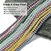 Eco-Friendly Dyed Glass Pearl Round Beads Strands HY-A002-3mm-M-2