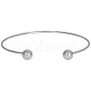 Classic 304 Stainless Steel Cuff Bangles QO4732-1-1