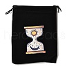 Rectangle Printed Velvet Cloth Packing Pouches ABAG-U006-03D-1