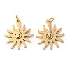 Ion Plating(IP) 304 Stainless Steel Pendants STAS-Q333-27G-1
