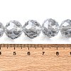Transparent Electroplate Glass Beads Strands EGLA-N002-34E-F03-2
