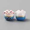 Handmade Porcelain Beads PORC-WH0006-02F-1