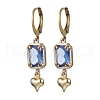 Glass Leverback Earrings EJEW-JE06397-01-2