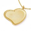 Sublimation Blank Aluminum Pendant Necklace NJEW-E020-03G-03-4