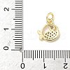 Brass Micro Pave Cubic Zirconia Charms ZIRC-I356-13G-01-3
