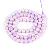 Electroplate Glass Beads Strands GLAA-N010-6mm-04-4