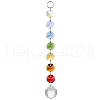 4Pcs 4 Styles Glass Octagonal Bead Hanging Suncatchers HJEW-JM02215-01-3