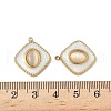 304 Stainless Steel Cat Eye Pendants STAS-V015-39G-3