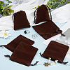 Beebeecraft Velvet Jewelry Drawstring Gift Bags ABAG-BBC0001-10B-03-4